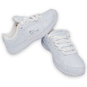 NEW NWOB NFINITY Rival White NF-1013-000 Lace Up Cheer Shoes Y11 Girls Size 11